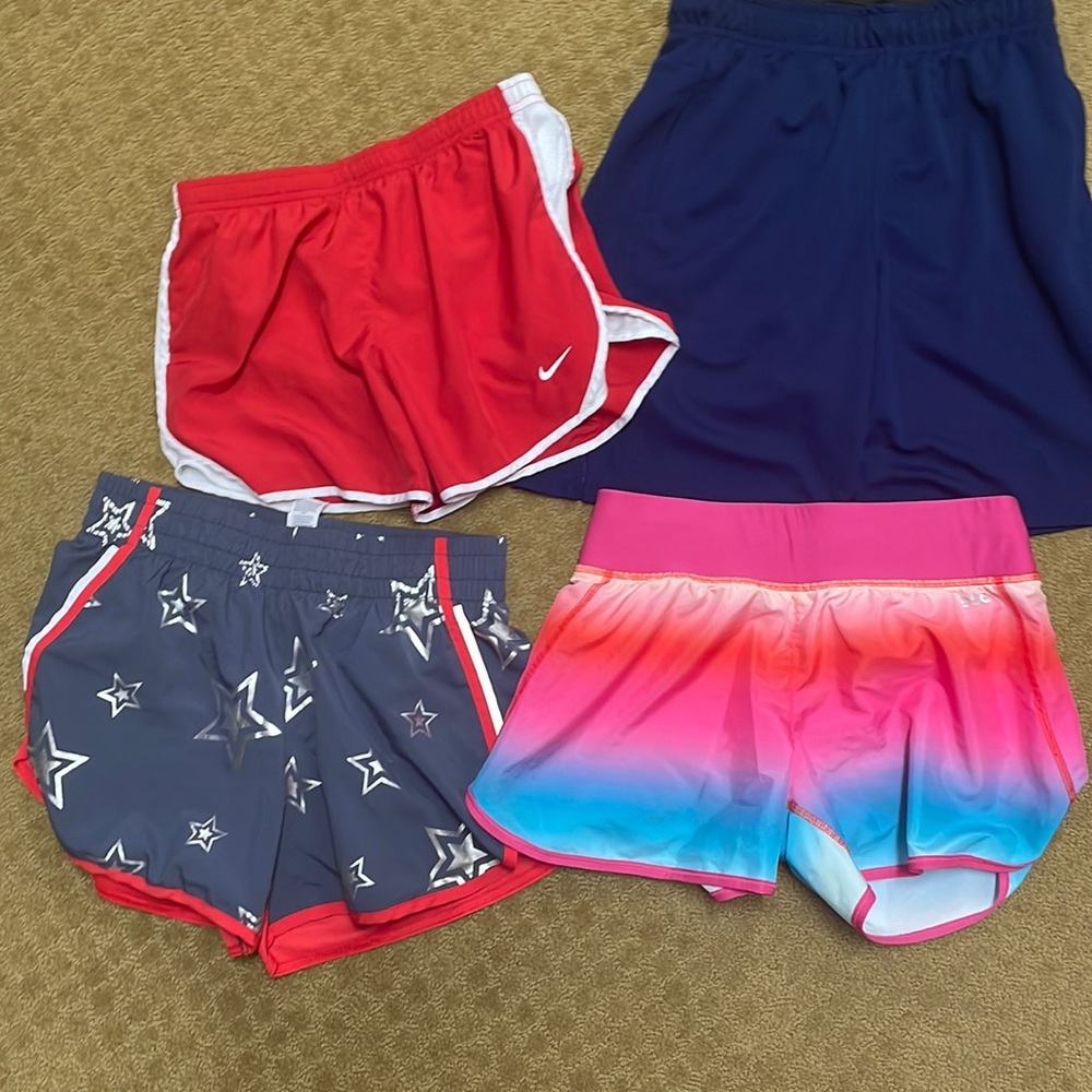 Lot of 4 Kids Athletic shorts Size L